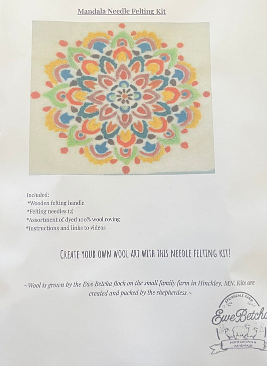 Mandala Felting Kit