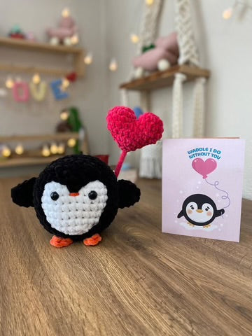 Thinking Of You Card & Penguin Crochet Pattern