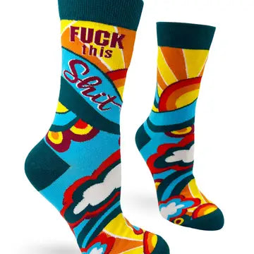 Fabdaz Women's Novelty Crew Socks