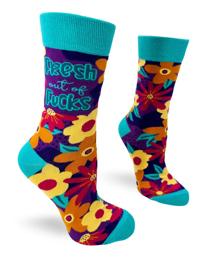 Fabdaz Women's Novelty Crew Socks