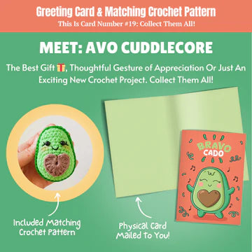 Congratulations Card & Avocado Crochet Pattern