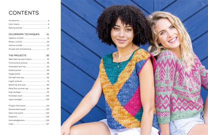 Colorful Crochet Knitwear: Crochet sweaters and more with mosaic, intarsia and tapestry crochet patterns