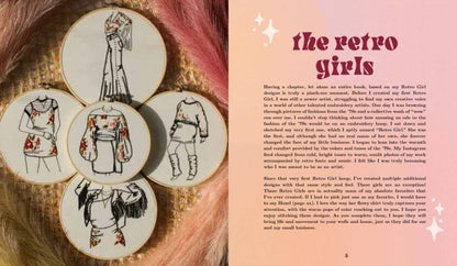 Retro Girl Embroidery: 20 Vintage Patterns Inspired by the 1970s