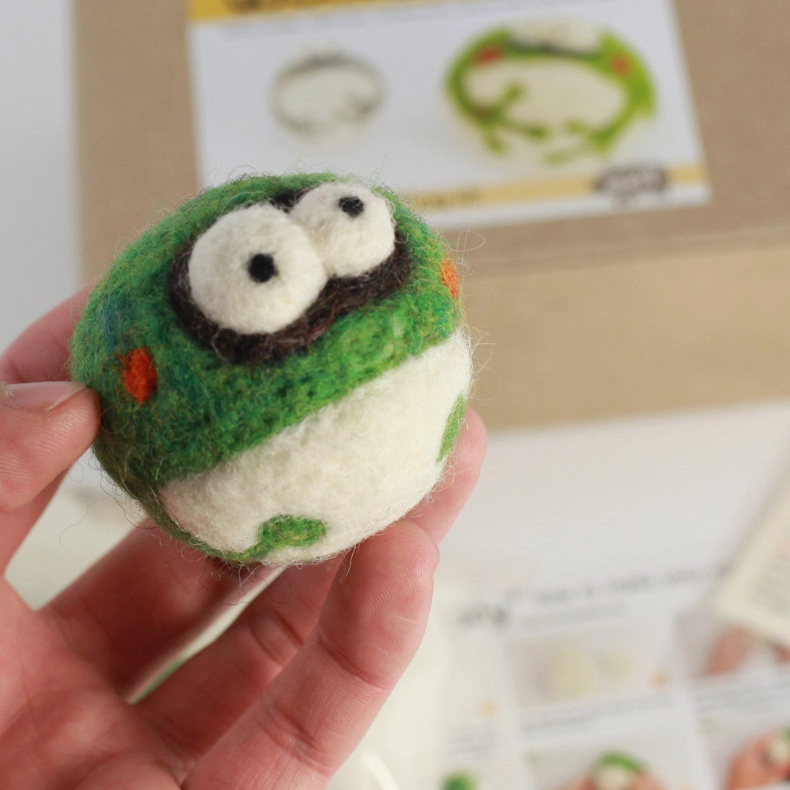 Needle Felting Frog