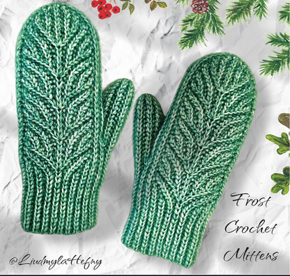 Crochet 201: Frosted Mittens