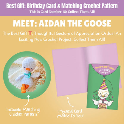 Birthday Card & Goose Crochet Pattern