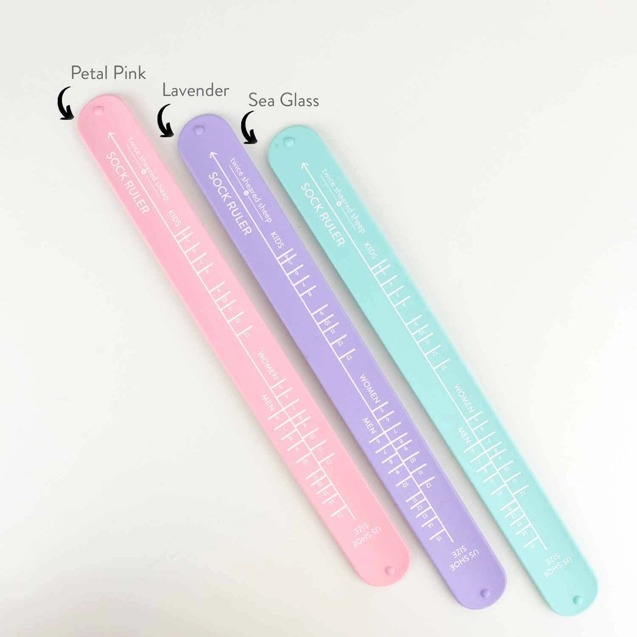 Sock Sizing Bracelet Ruler