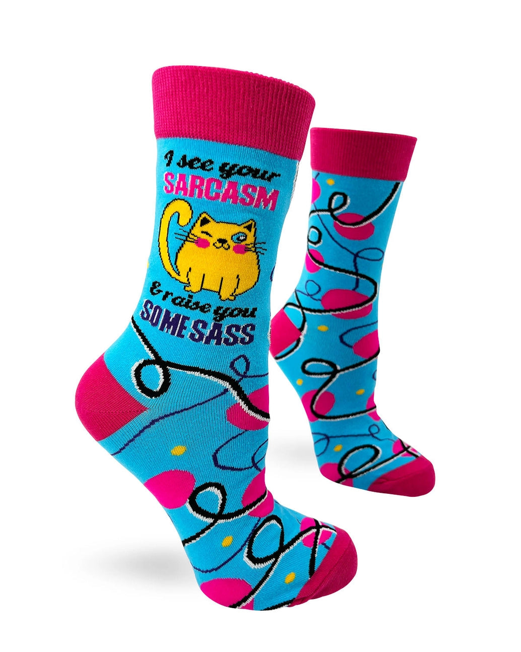 Fabdaz Women's Novelty Crew Socks