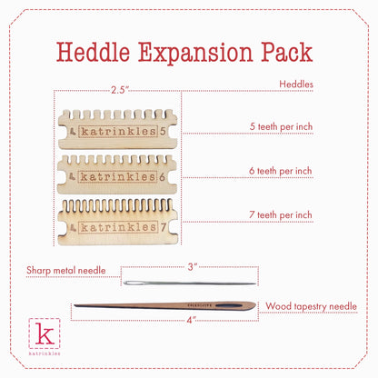 Heddle Expansion Pack for Small Darning Loom