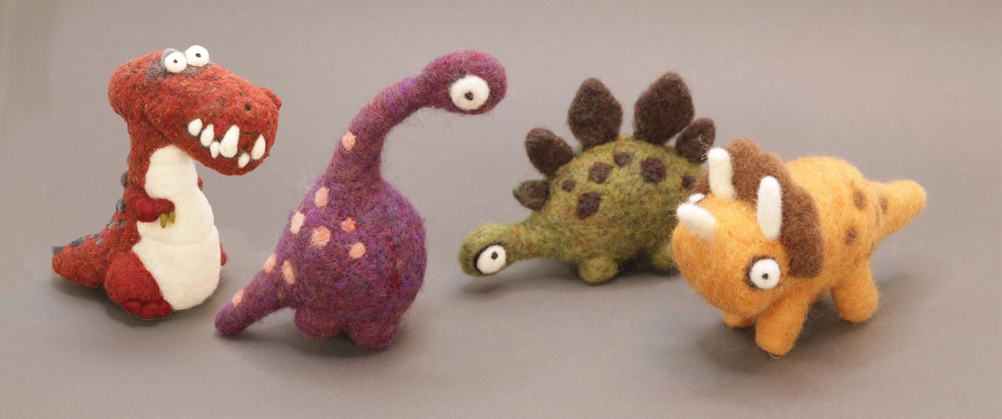 Needle Felting Dinosaur Kit