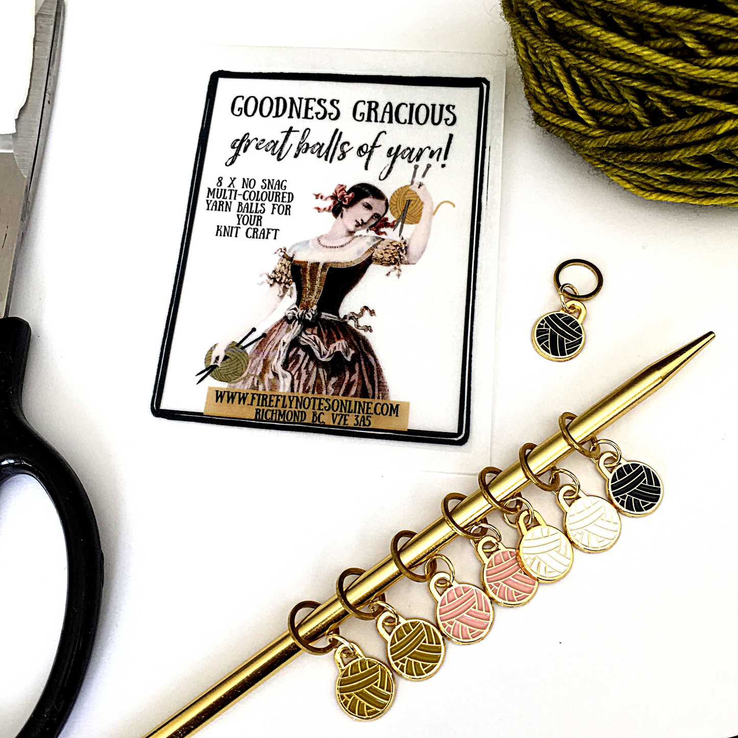 Yarn Ball Stitch Marker Pack